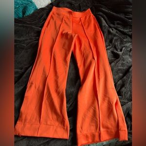 NWT Orange Zara Wide Leg Pants